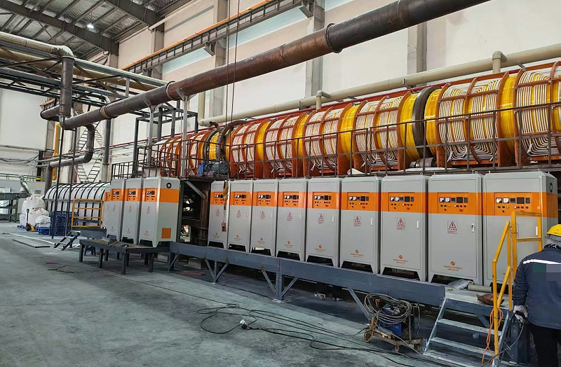 鋰電池粉料電磁回轉窯